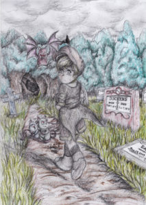 Oliver Twist in a Graveyard